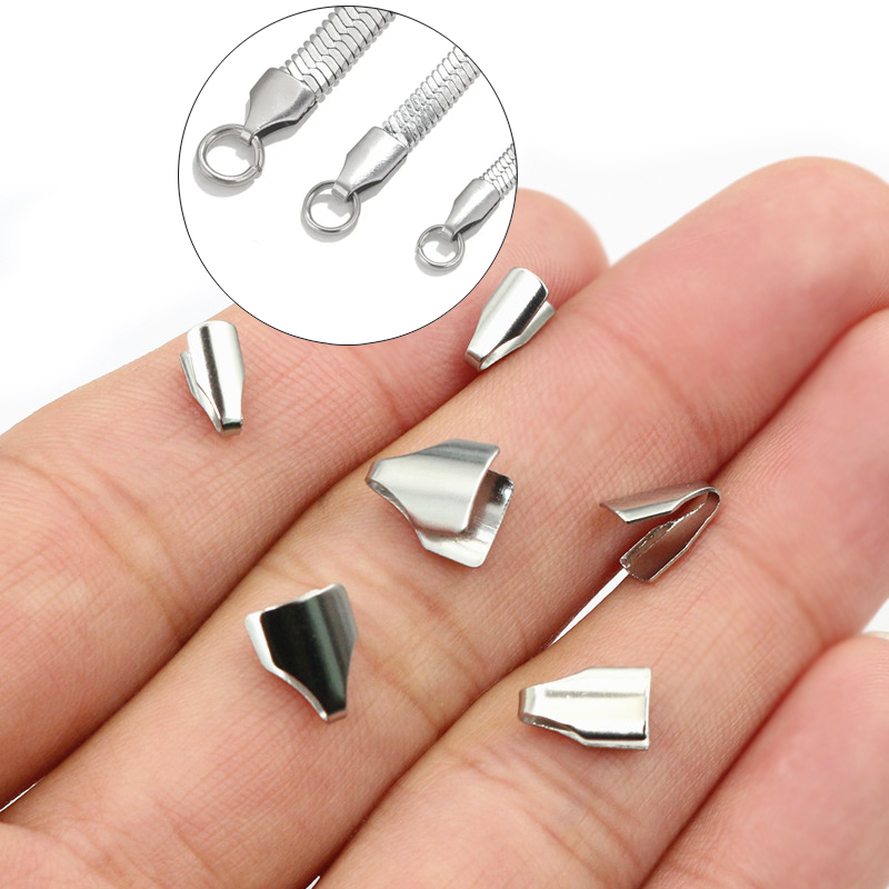 Jewelry Making Material - 100pcs Stainless Steel 2-7mm Flat Cords