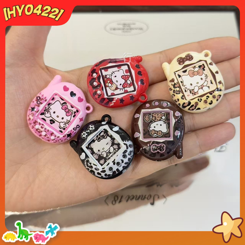 Jewelry Making Material - Acrylic Cute Kt Cat Leopard Print