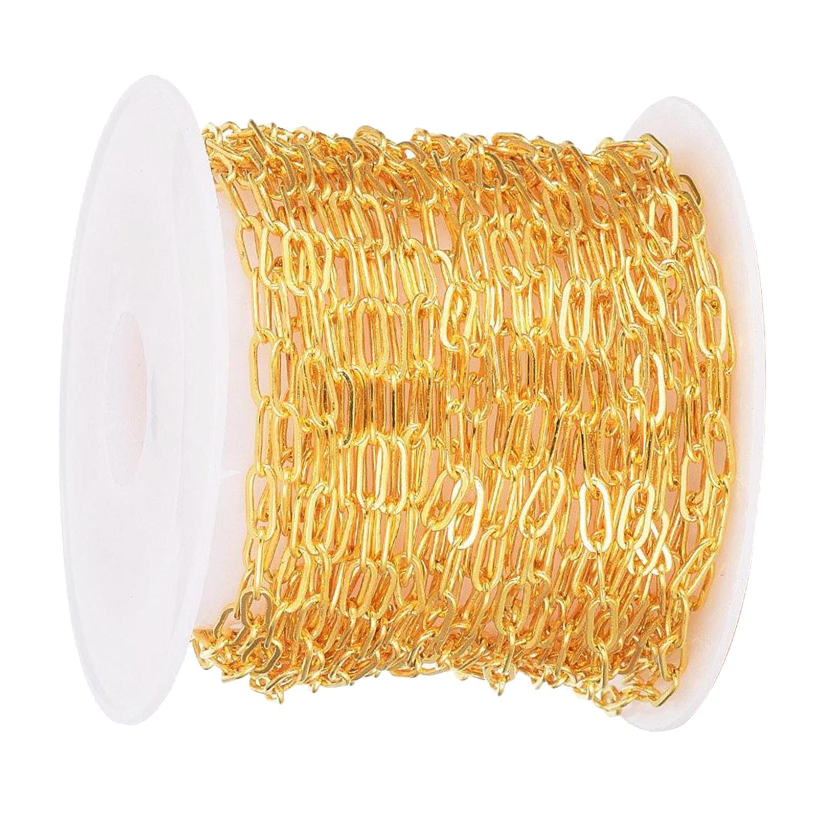 Chain Roll Cable - 16ft/Roll Brass Necklace Extender Cable Chains