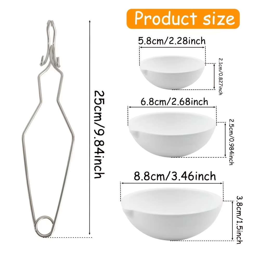Jewelry Making Pliers - Stainless Steel Gold Melting Bowl Clamping