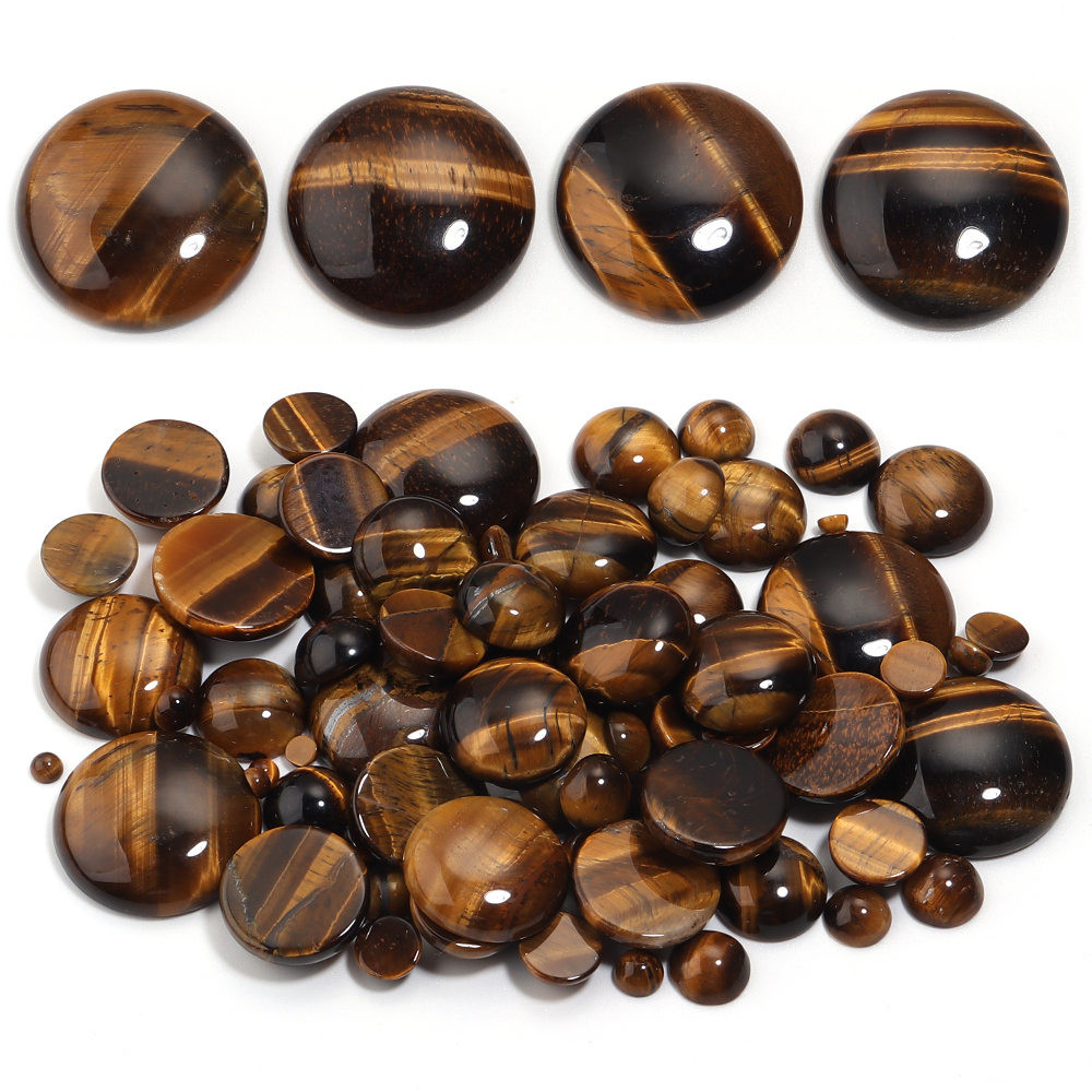 Jewelry Making Gemstones - 5/10Pcs 4-25mm Natural Stone Cabochon Round