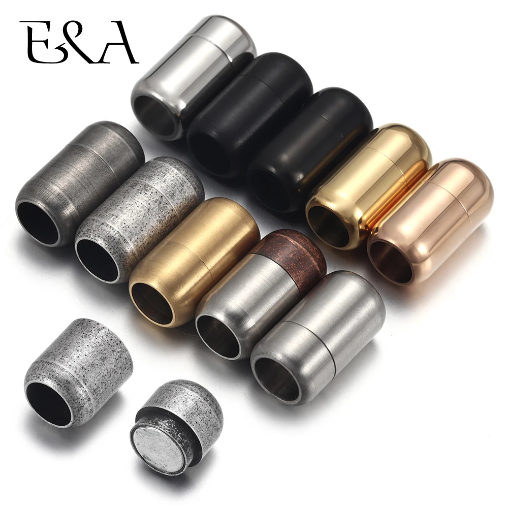 Jewelry Making Name - Stainless Steel 3mm-8mm Round Magnetic Clasps