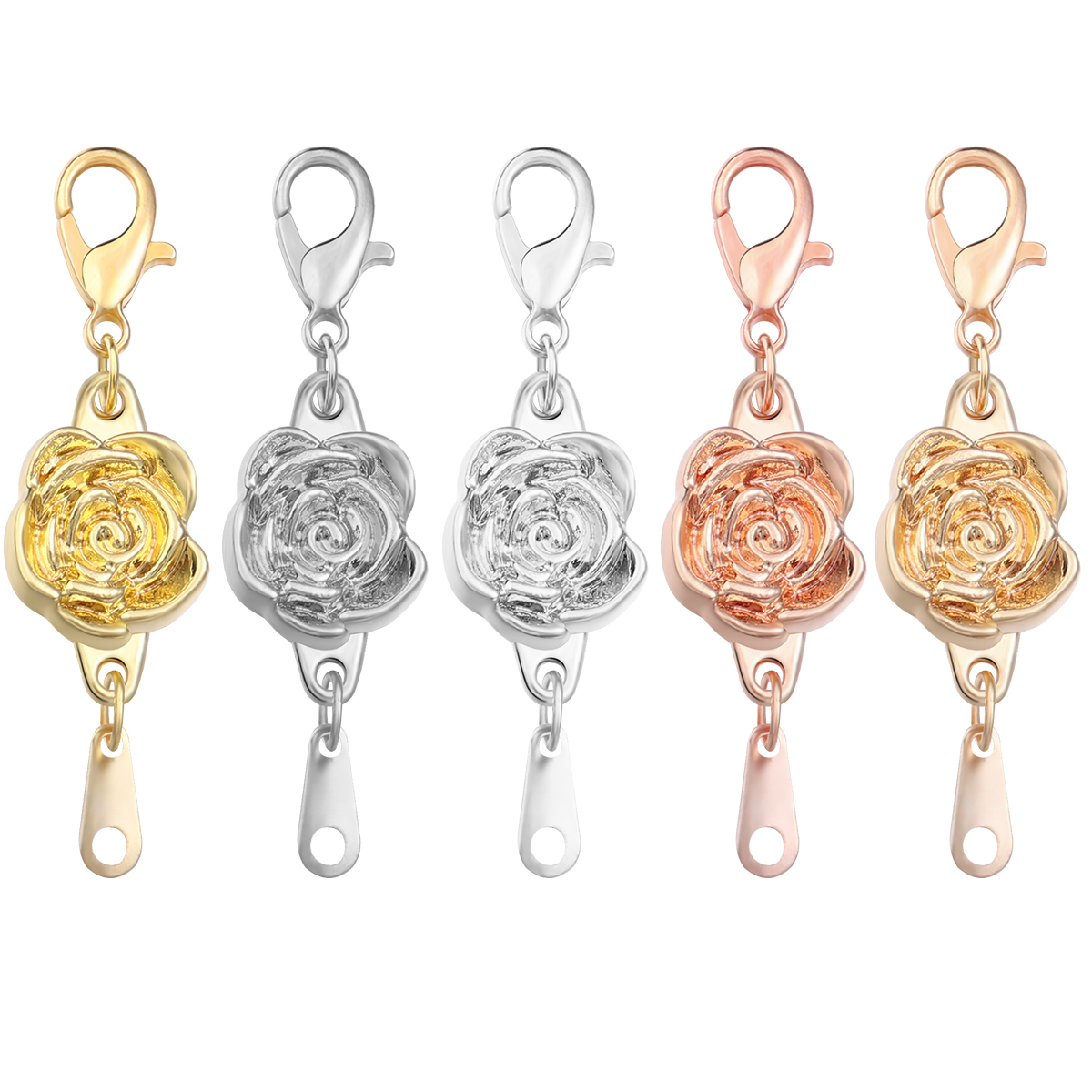 Jewelry Making Name - 5pcs/lot Strong Magnetic Clasps Alloy Rose