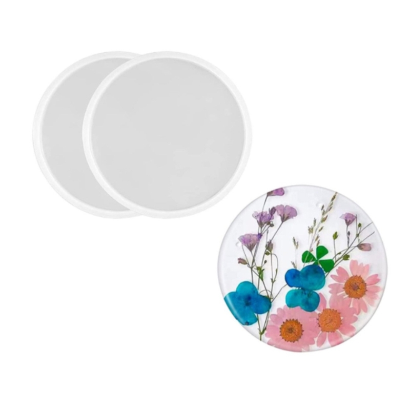 Round Coaster Resin Mould Disc - đánh giá và giá Jewelry Making Table