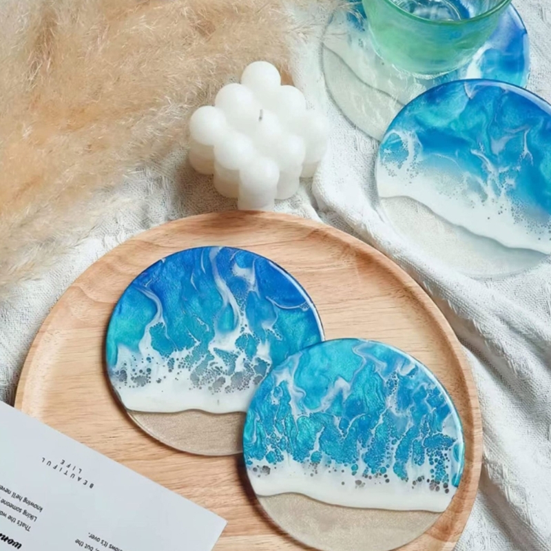 Round Coaster Resin Mould Disc - đánh giá và giá Jewelry Making Table