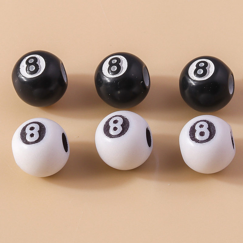 50pcs Resin 3D Black No 8 Bill - đánh giá và giá Jewelry Making Table