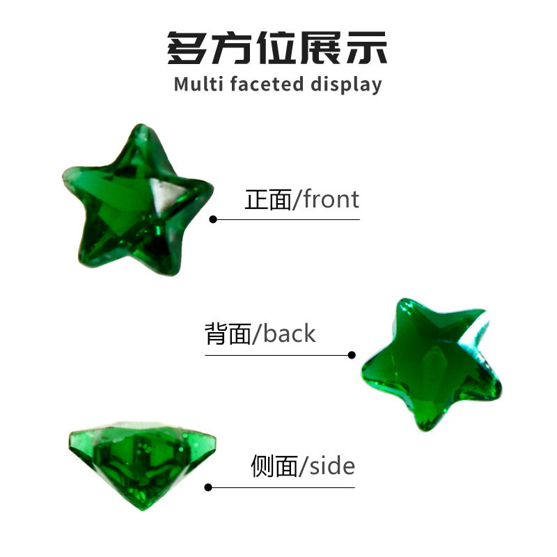 240pc/lot 4mm 5mm star heart b - đánh giá và giá Jewelry Making Gemstones