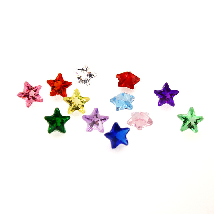240pc/lot 4mm 5mm star heart b - đánh giá và giá Jewelry Making Gemstones