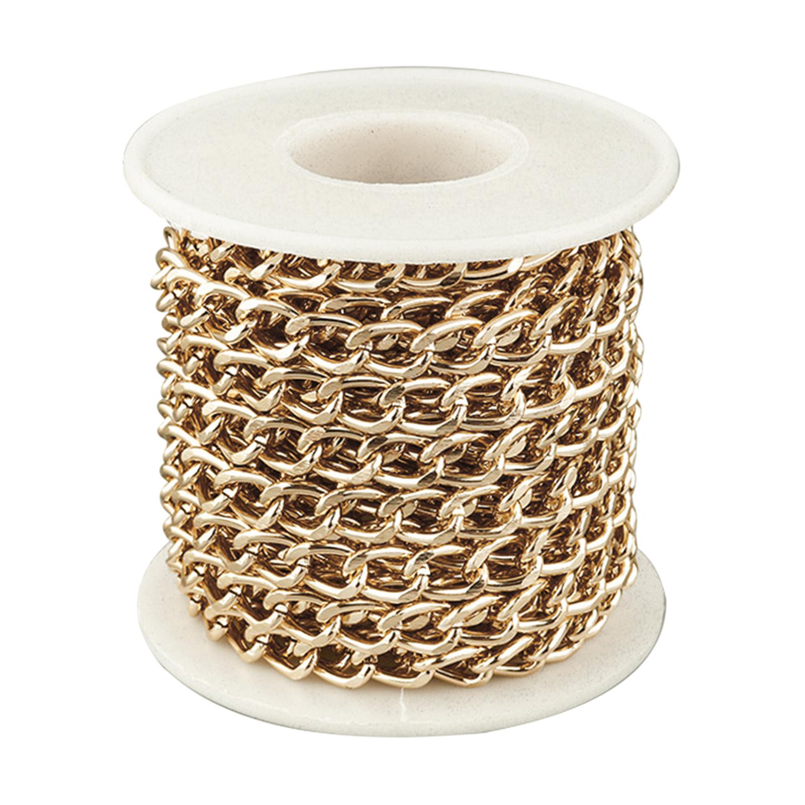 Silver Gold Aluminum Curb Link - đánh giá và giá Chain Roll Cable
