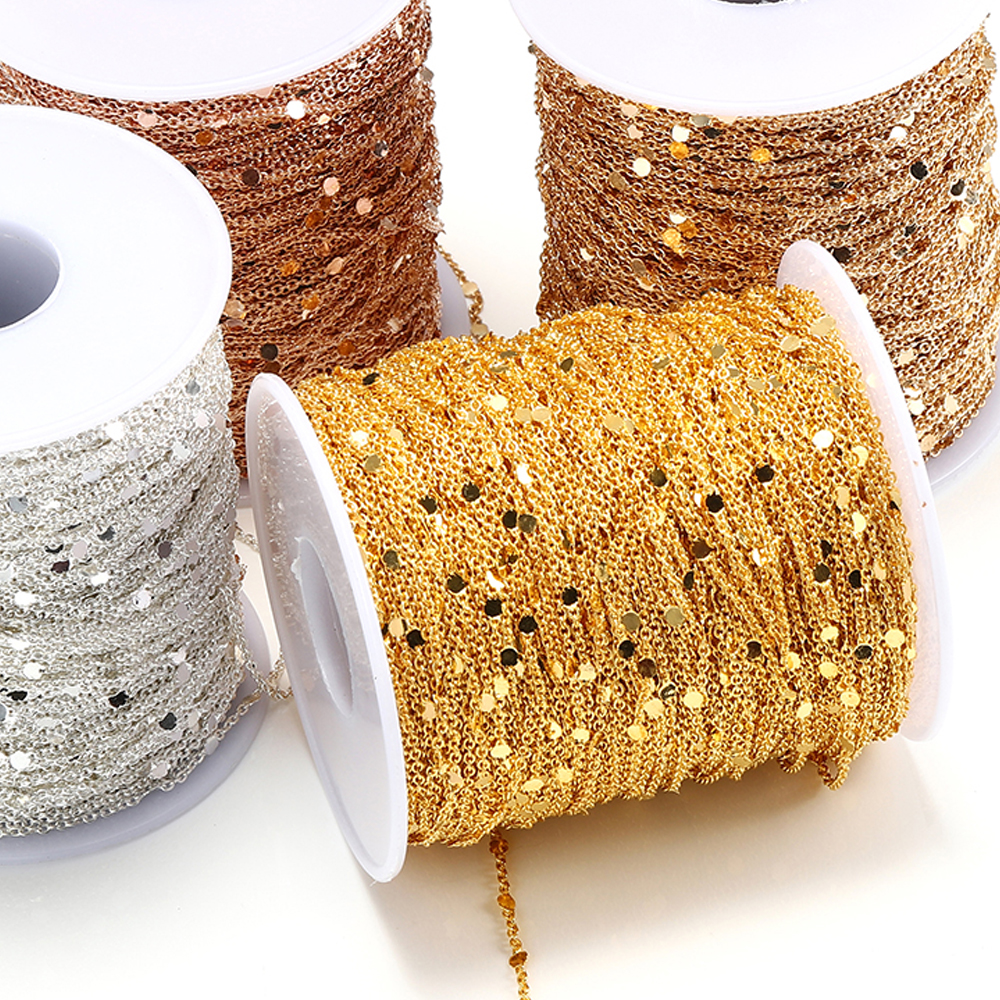 10Meters/Roll Sequins Chain Go - đánh giá và giá Chain Roll Cable