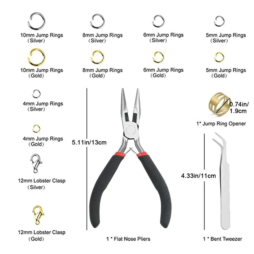 1200pcs 4-10mm Gold Silver Ope - đánh giá và giá Jewelry Making Pliers