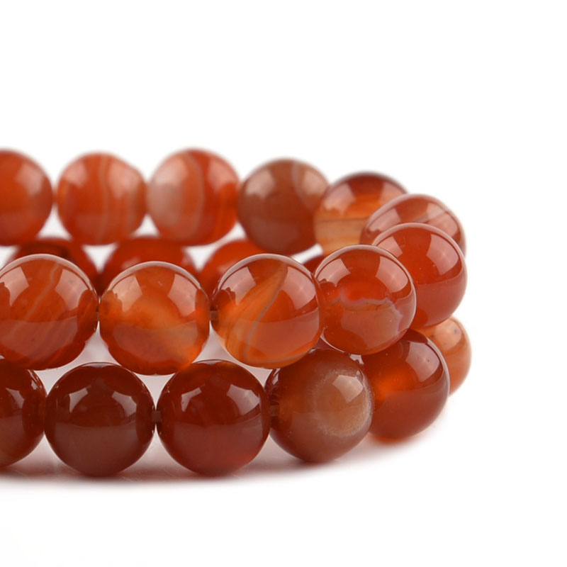 1 Strand Red Striped Agate Nat - đánh giá và giá Jewelry Making Gemstones