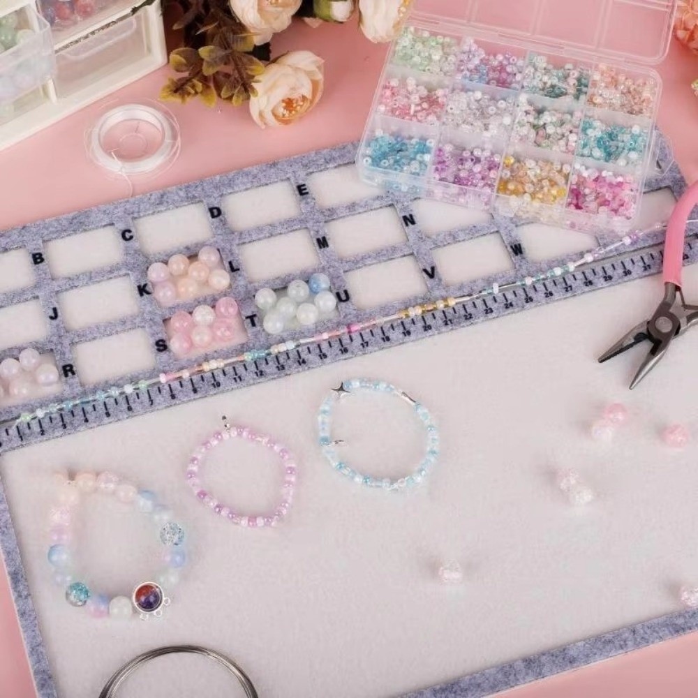Felt Felt Beading Tray Alphabe - đánh giá và giá Jewelry Making Table