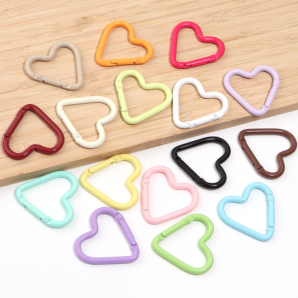 5pcs Colorful Heart-shaped Alu - đánh giá và giá Jewelry Making Name