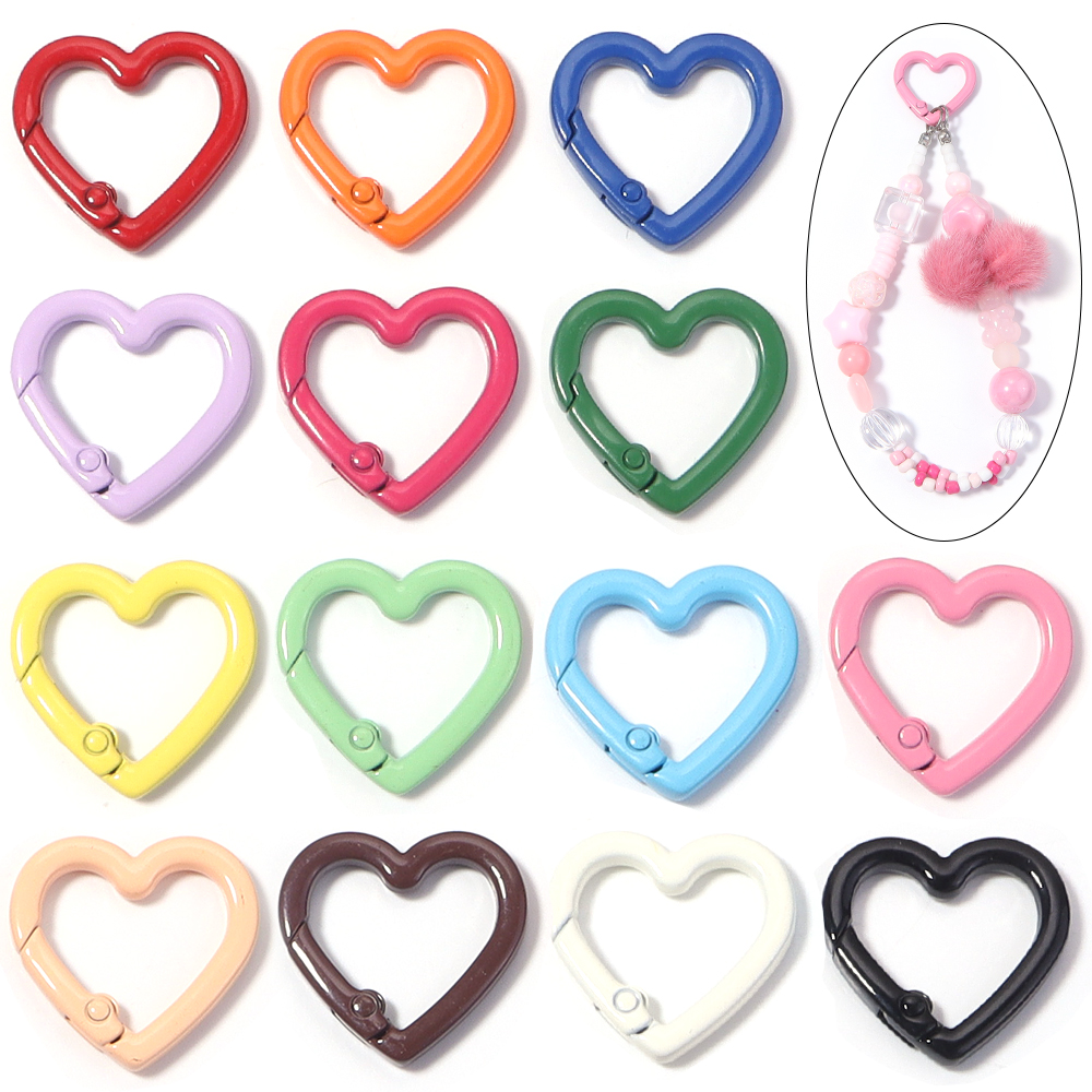 5pcs Alloy Heart Spring Clasps - đánh giá và giá Jewelry Making Name