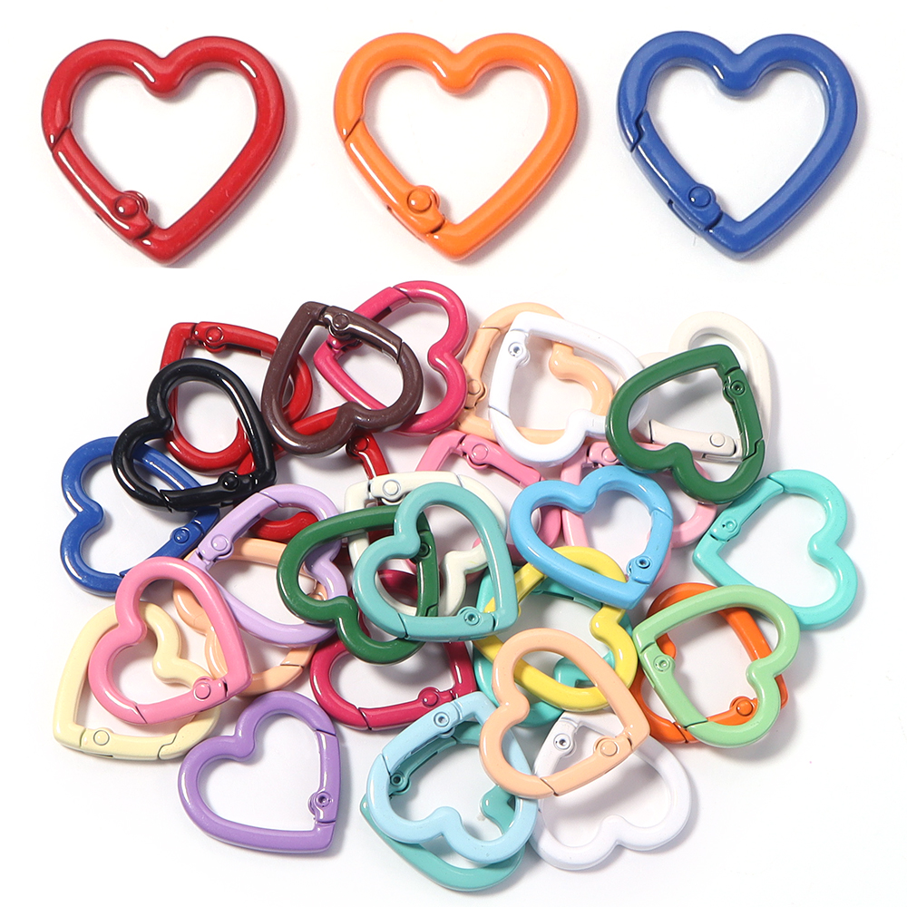 5pcs Alloy Heart Spring Clasps - đánh giá và giá Jewelry Making Name