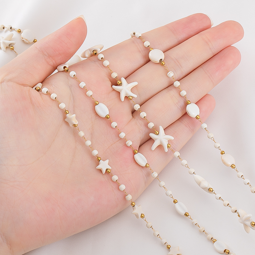 1M Boho Chain Stainless Steel  - đánh giá và giá Jewelry Making Gemstones