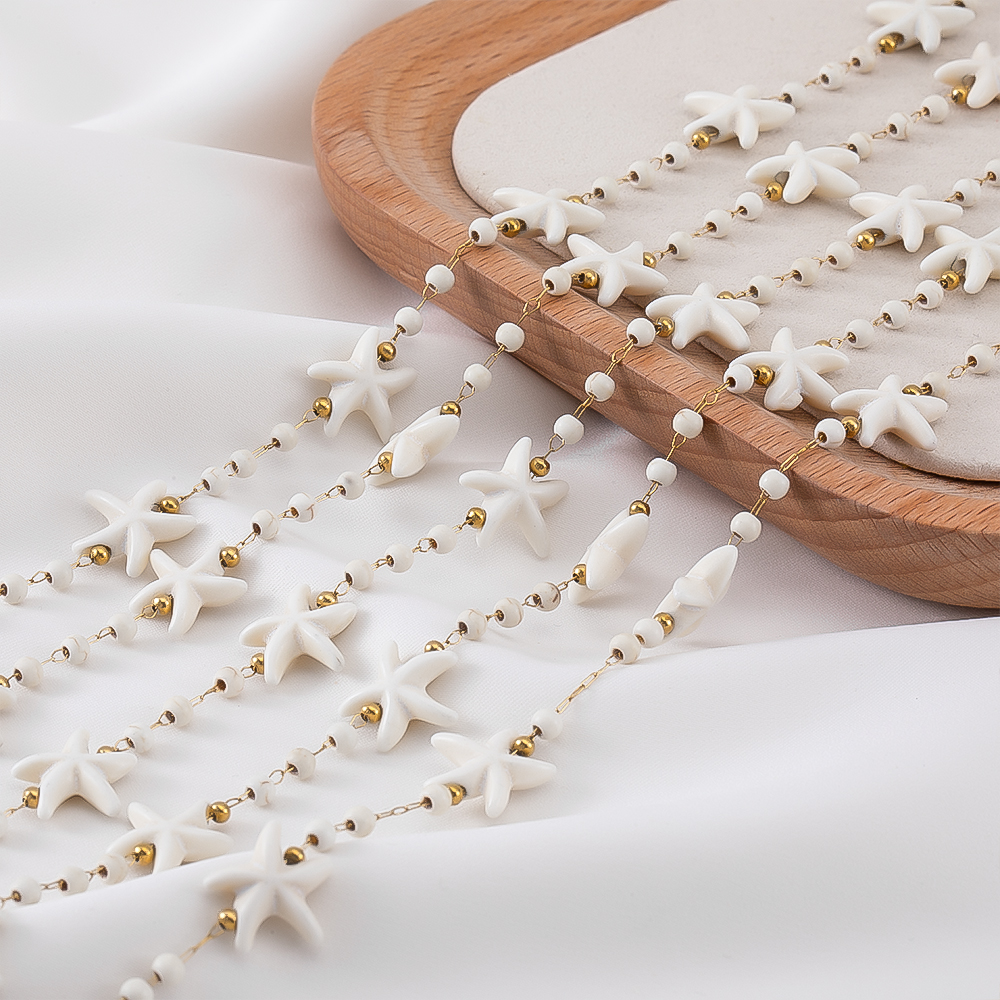 1M Boho Chain Stainless Steel  - đánh giá và giá Jewelry Making Gemstones